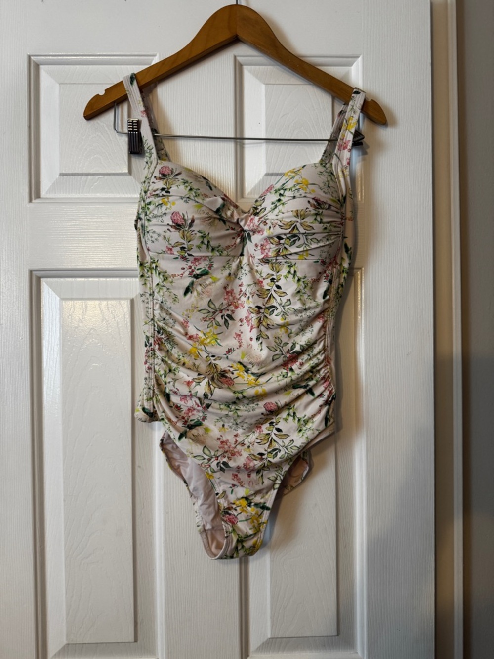 Niptuck Swim Botanical Floral One Piece Swimsuit Women's Size 8